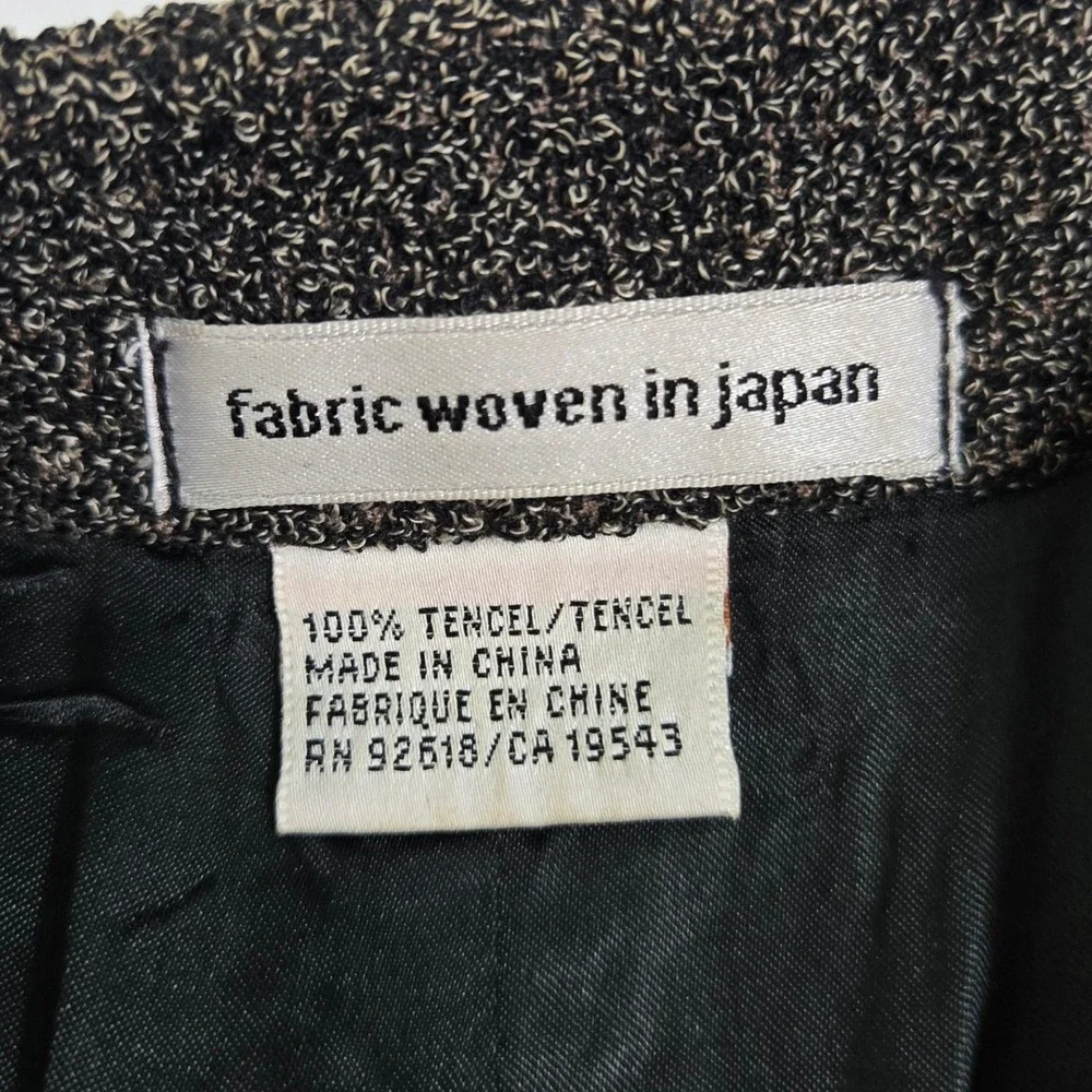 Vintage Jhane Barnes Mens Blazer 40 Gray Textured Tencel 3 Button Woven In Japan